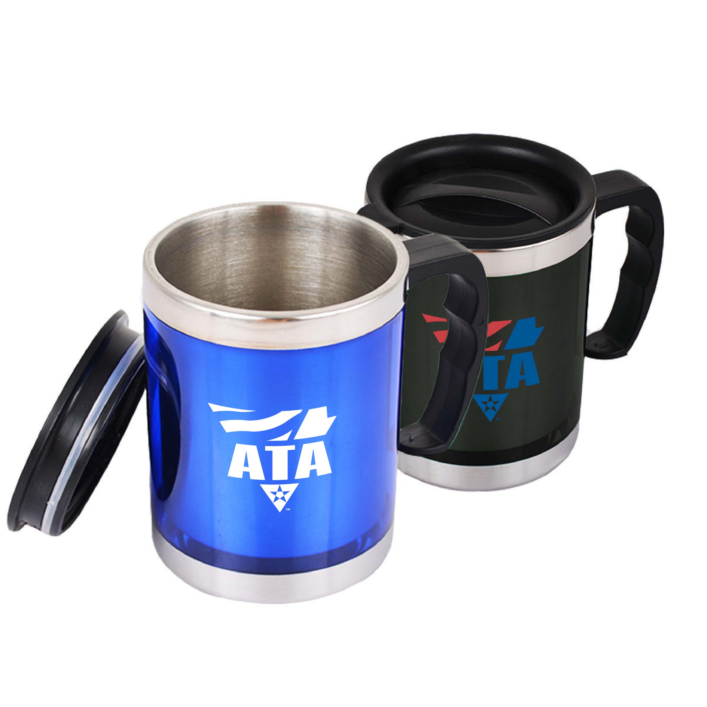 WELLS 16 OZ ACRYLIC AND STAINLESS STEEL TRAVEL MUG